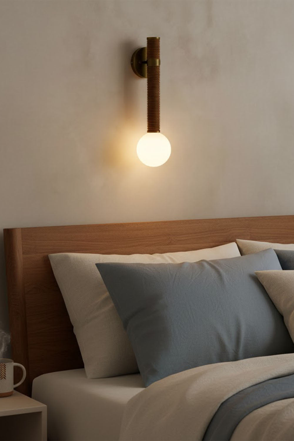 American Leather Wall Lamp