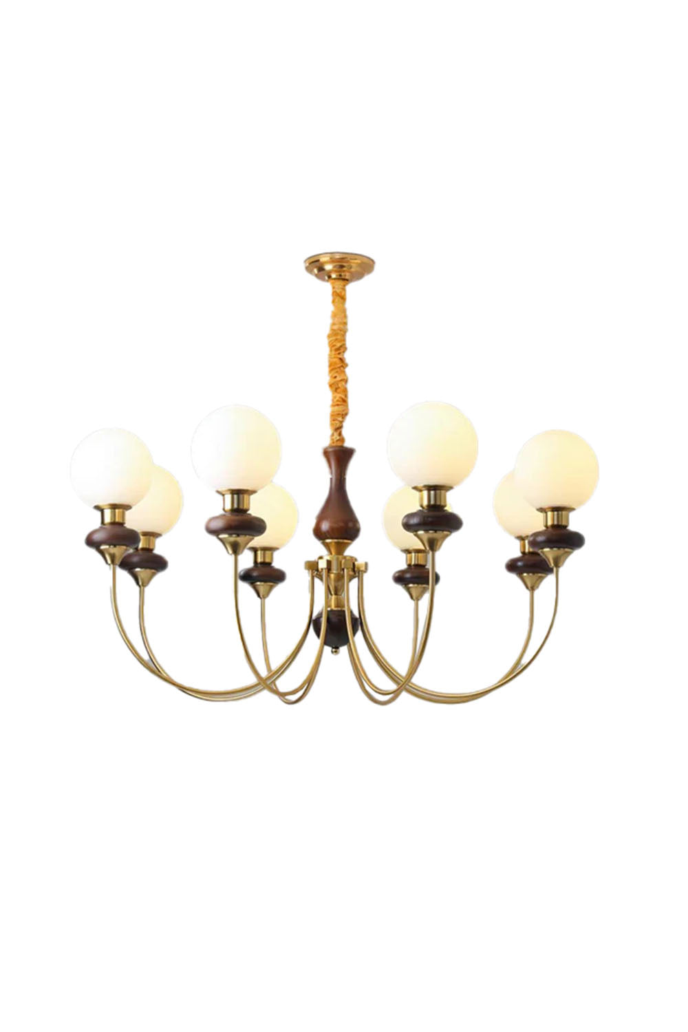 American Retro Glass Ball Chandelier