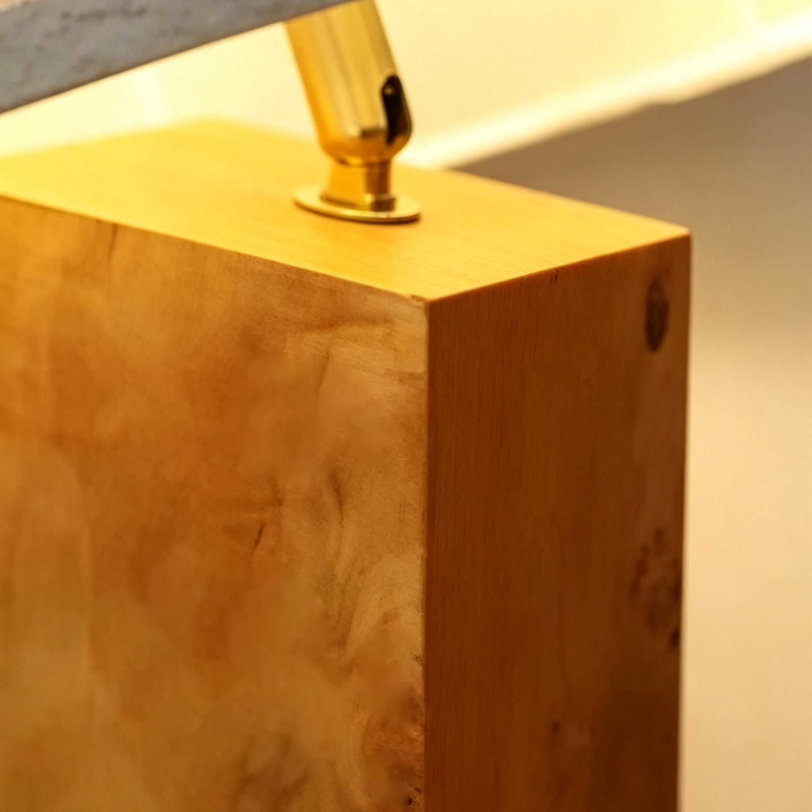 Canted Faceted Wood Base