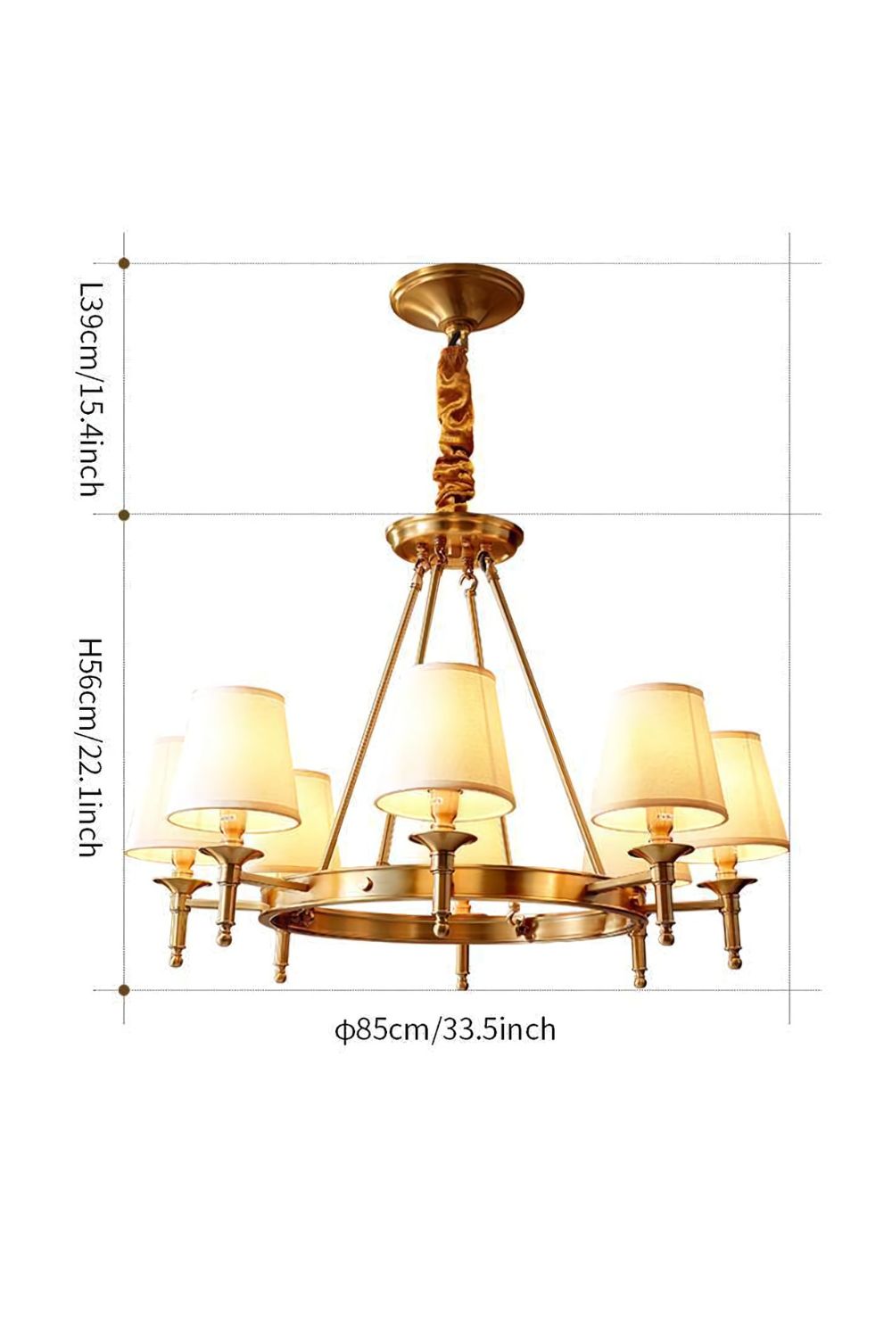 Antique Brass Chandelier - SamuLighting