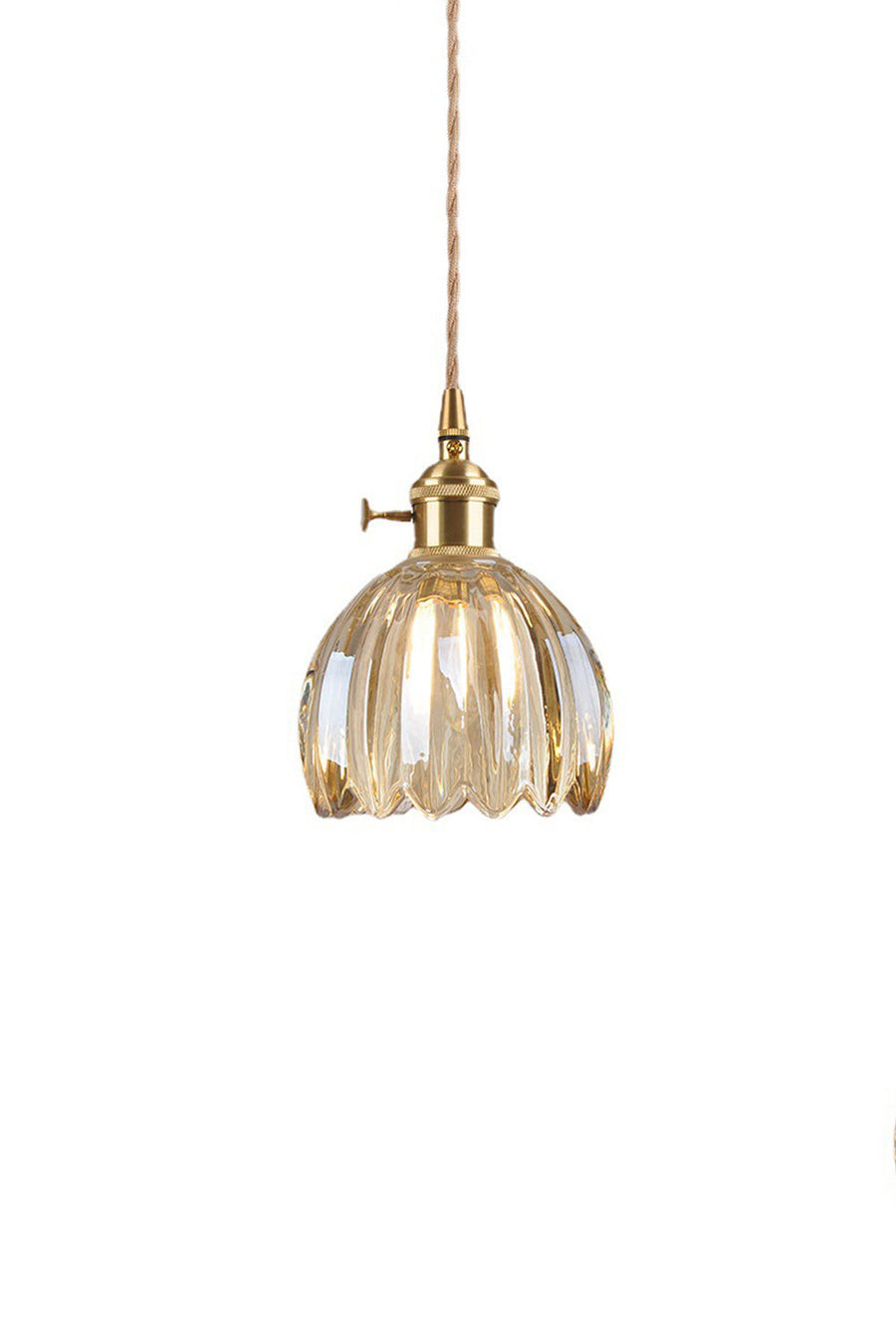 Antique Petal Shape Glass Pendant | SamuLighting