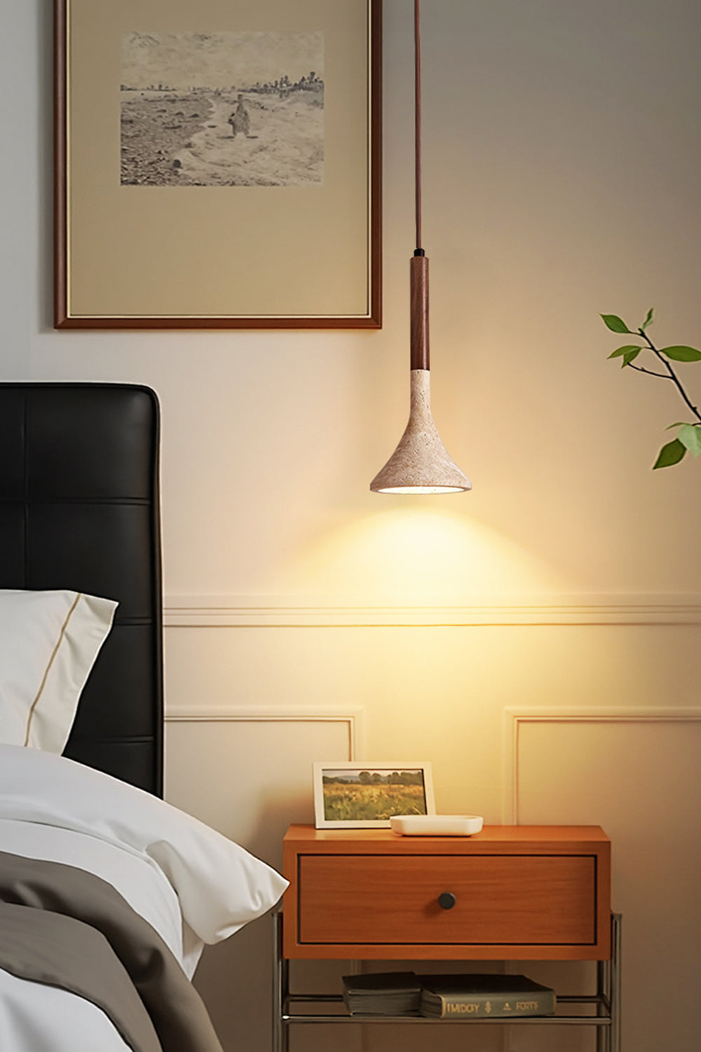 Aplomb Travertine Pendant Lamp