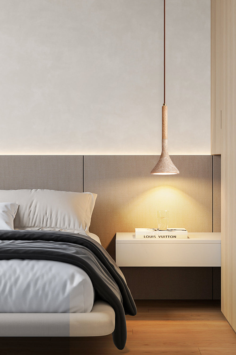 Aplomb Travertine Pendant Lamp