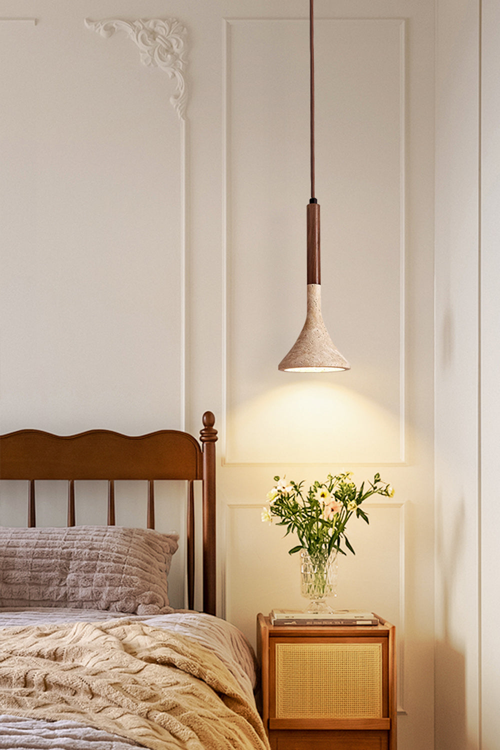 Aplomb Travertine Pendant Lamp