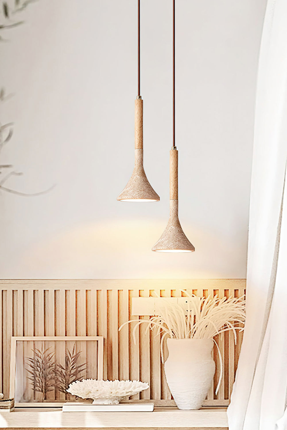 Aplomb Travertine Pendant Lamp