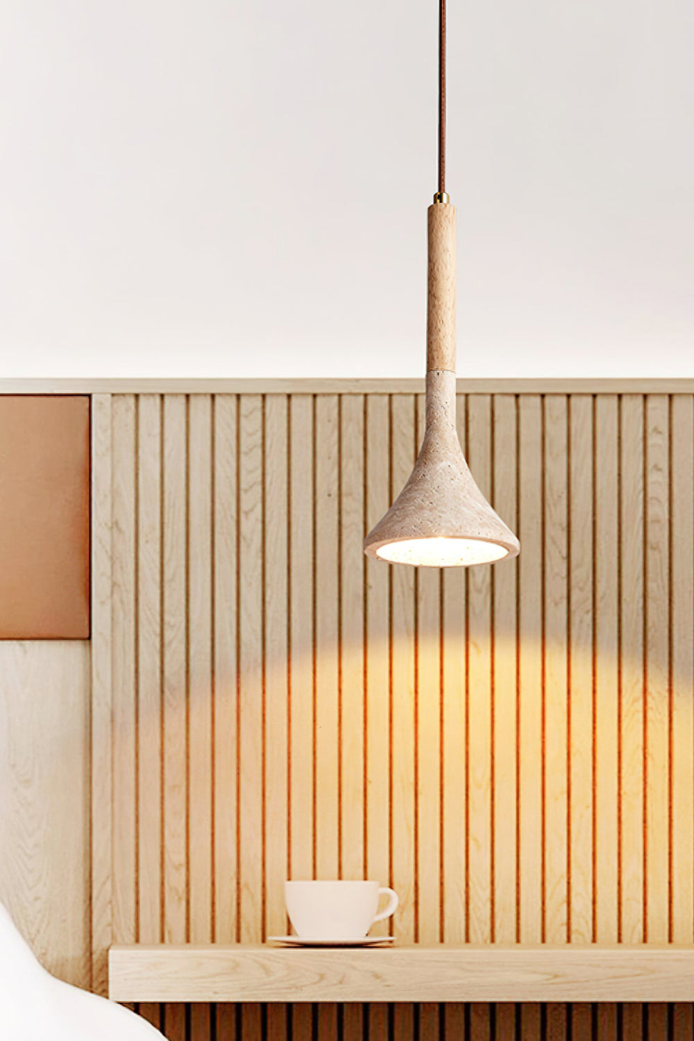 Aplomb Travertine Pendant Lamp