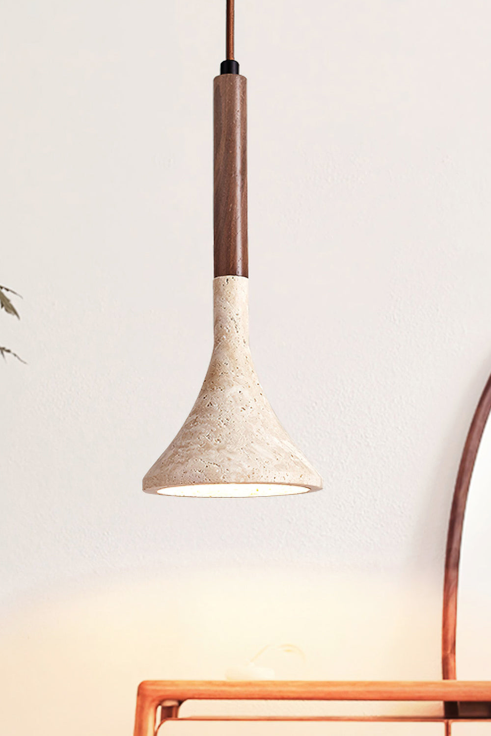 Aplomb Travertine Pendant Lamp