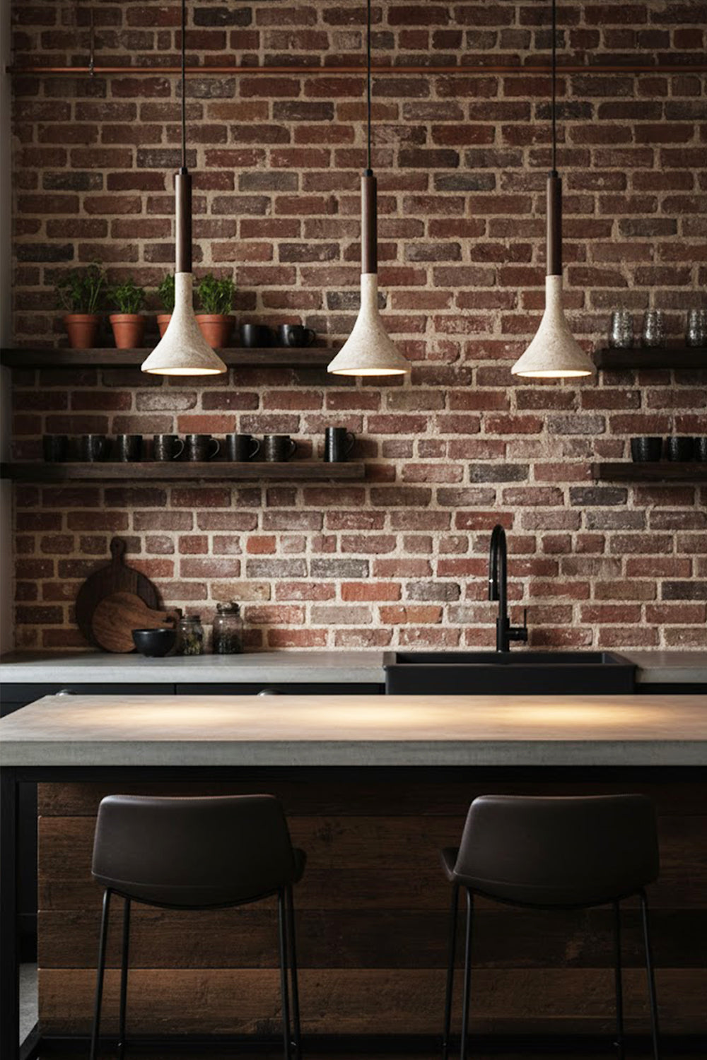 Aplomb Travertine Pendant Lamp