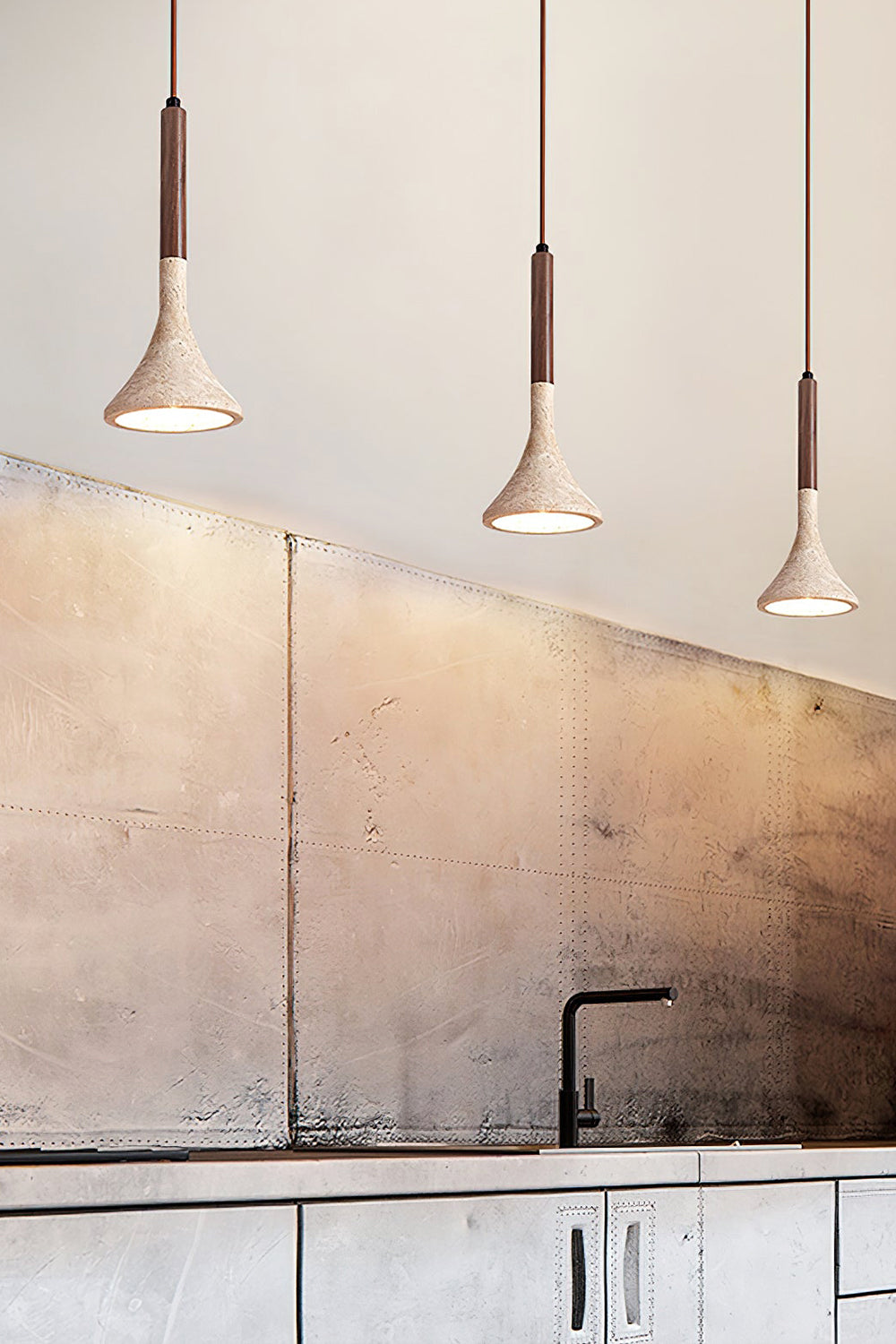 Aplomb Travertine Pendant Lamp