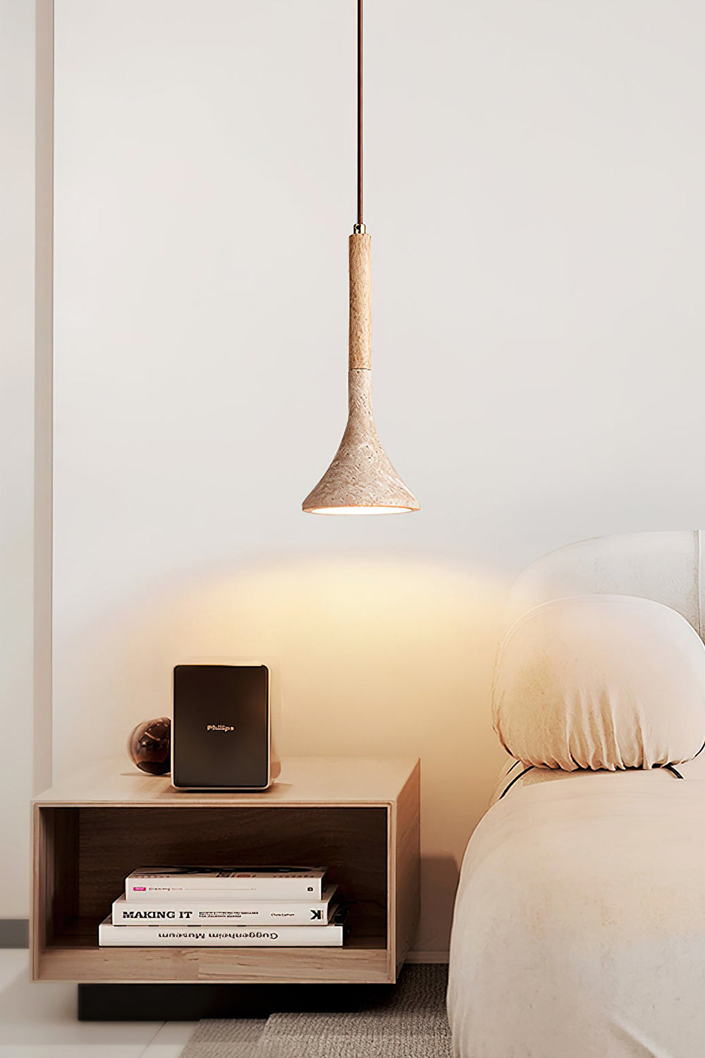 Aplomb Travertine Pendant Lamp