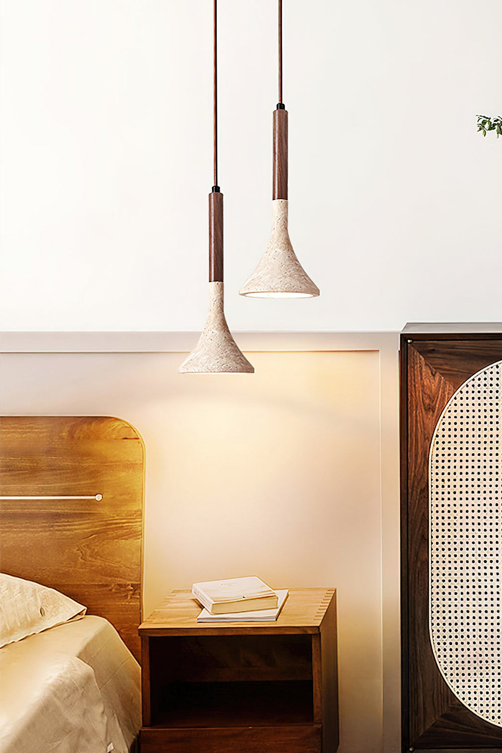 Aplomb Travertine Pendant Lamp