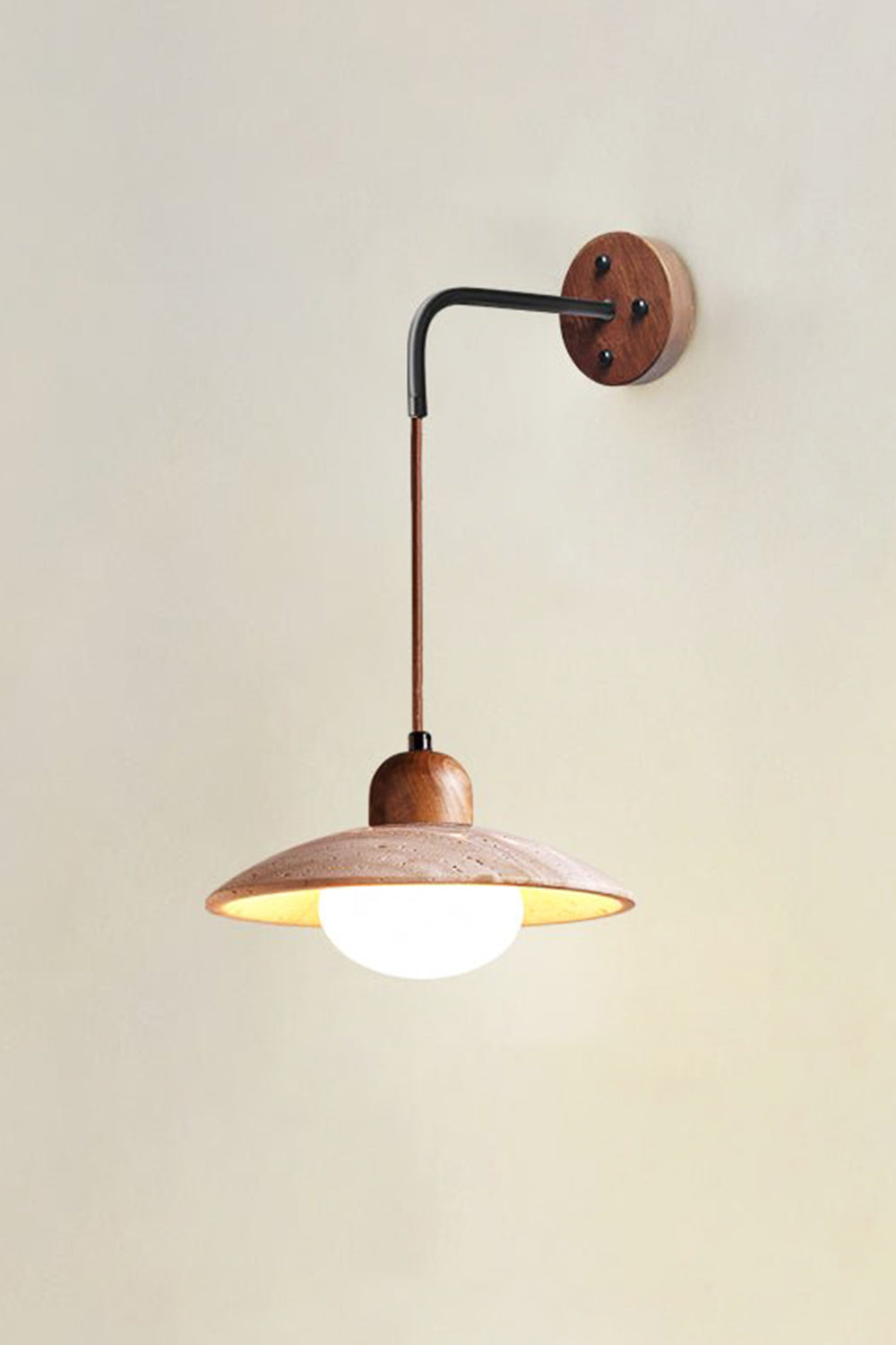 Arched Travertine Wall Light