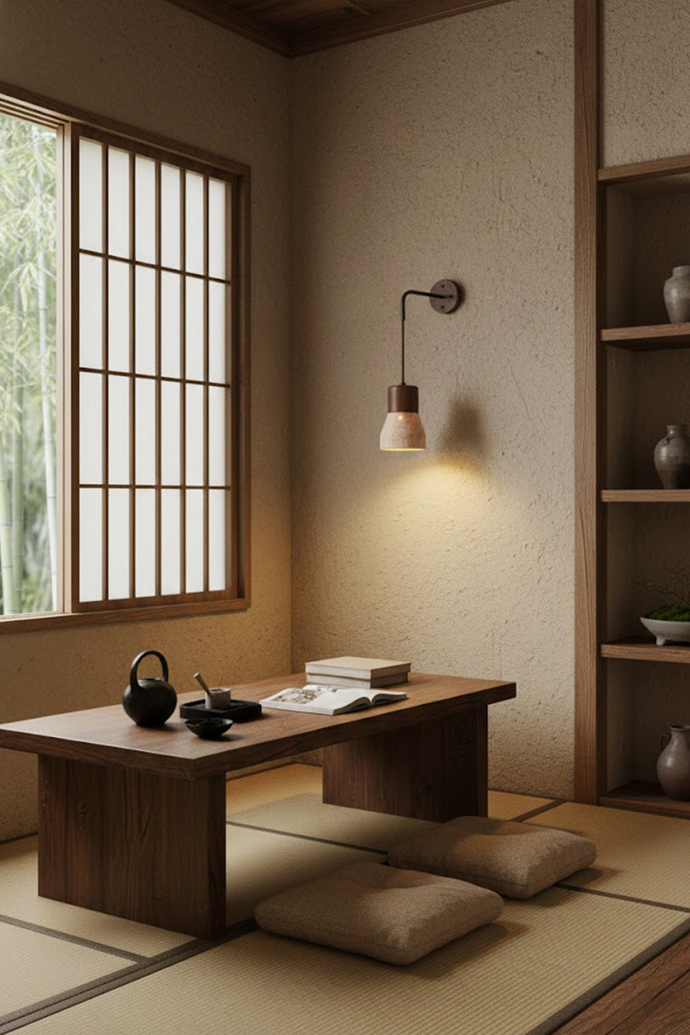 Arched Travertine Wall Light