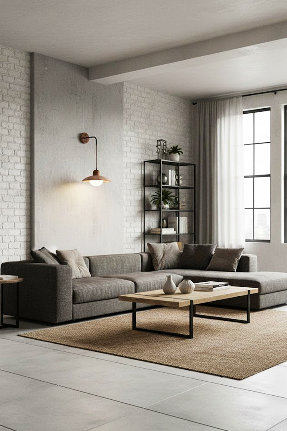 Arched Travertine Wall Light