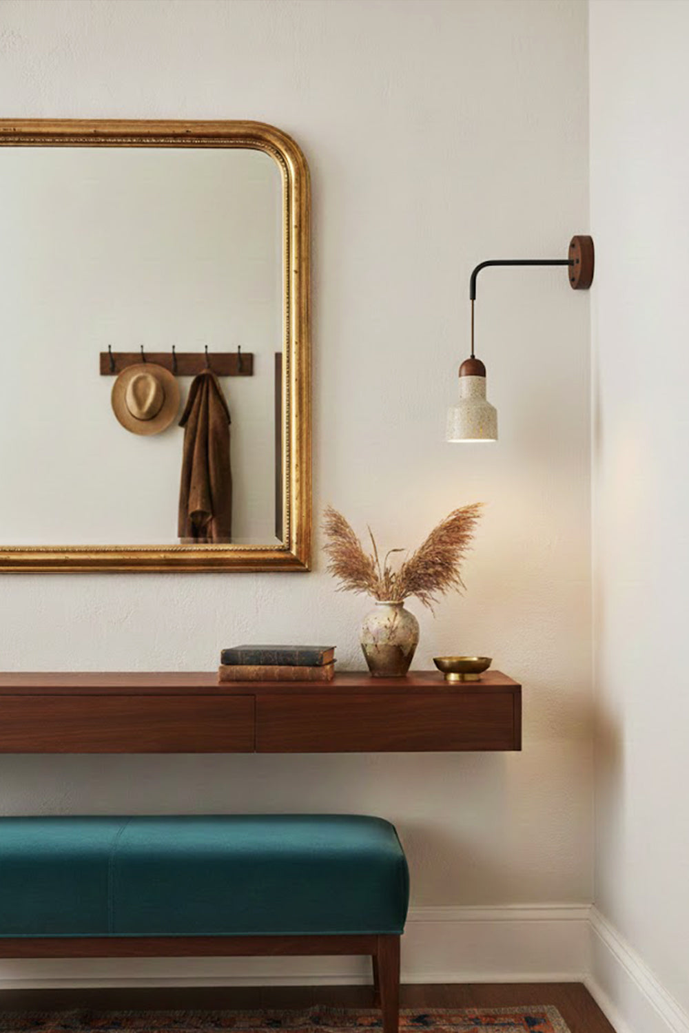 Arched Travertine Wall Light