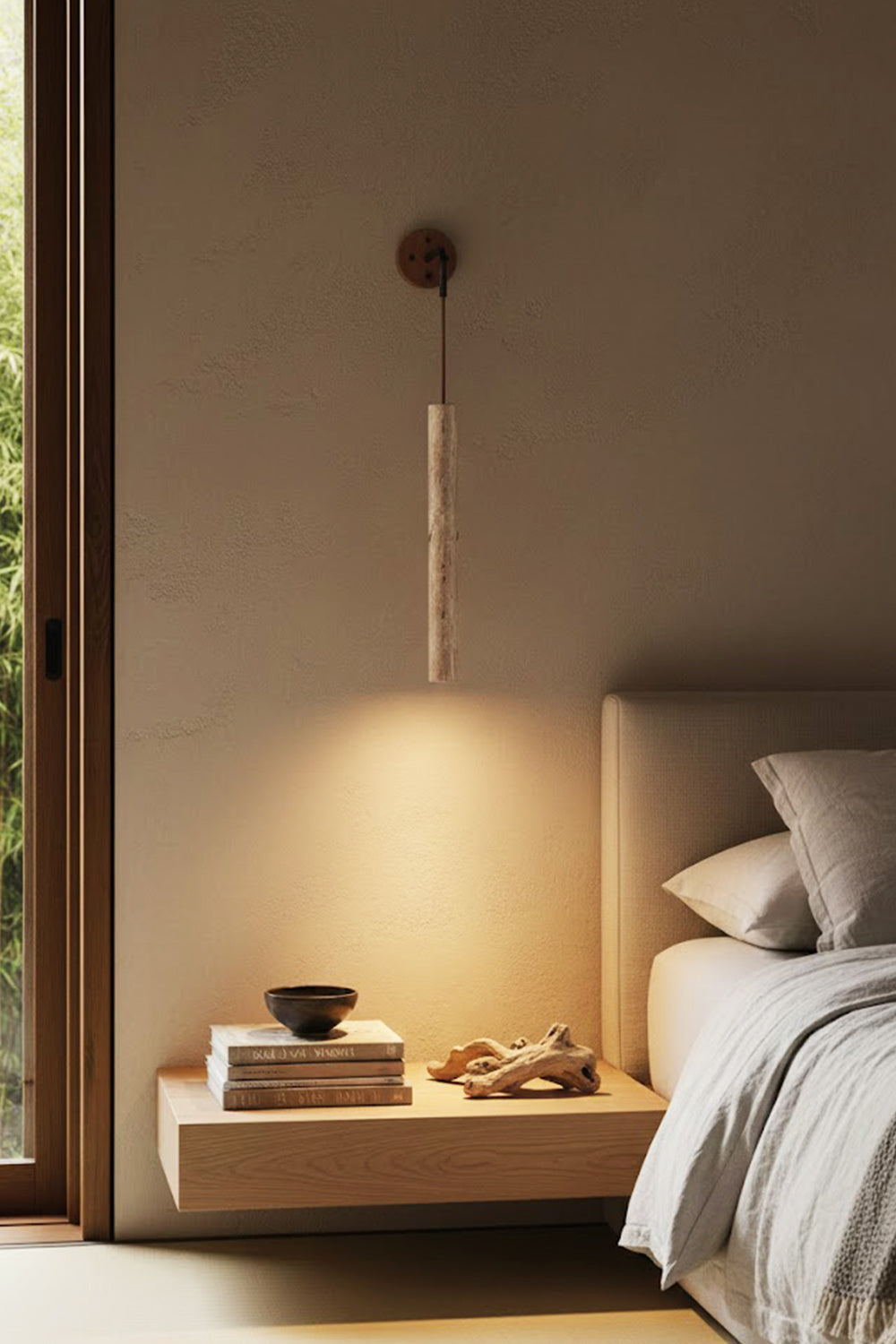 Arched Travertine Wall Light