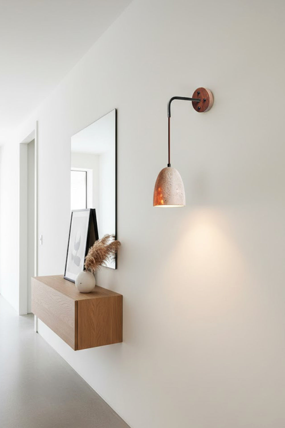 Arched Travertine Wall Light