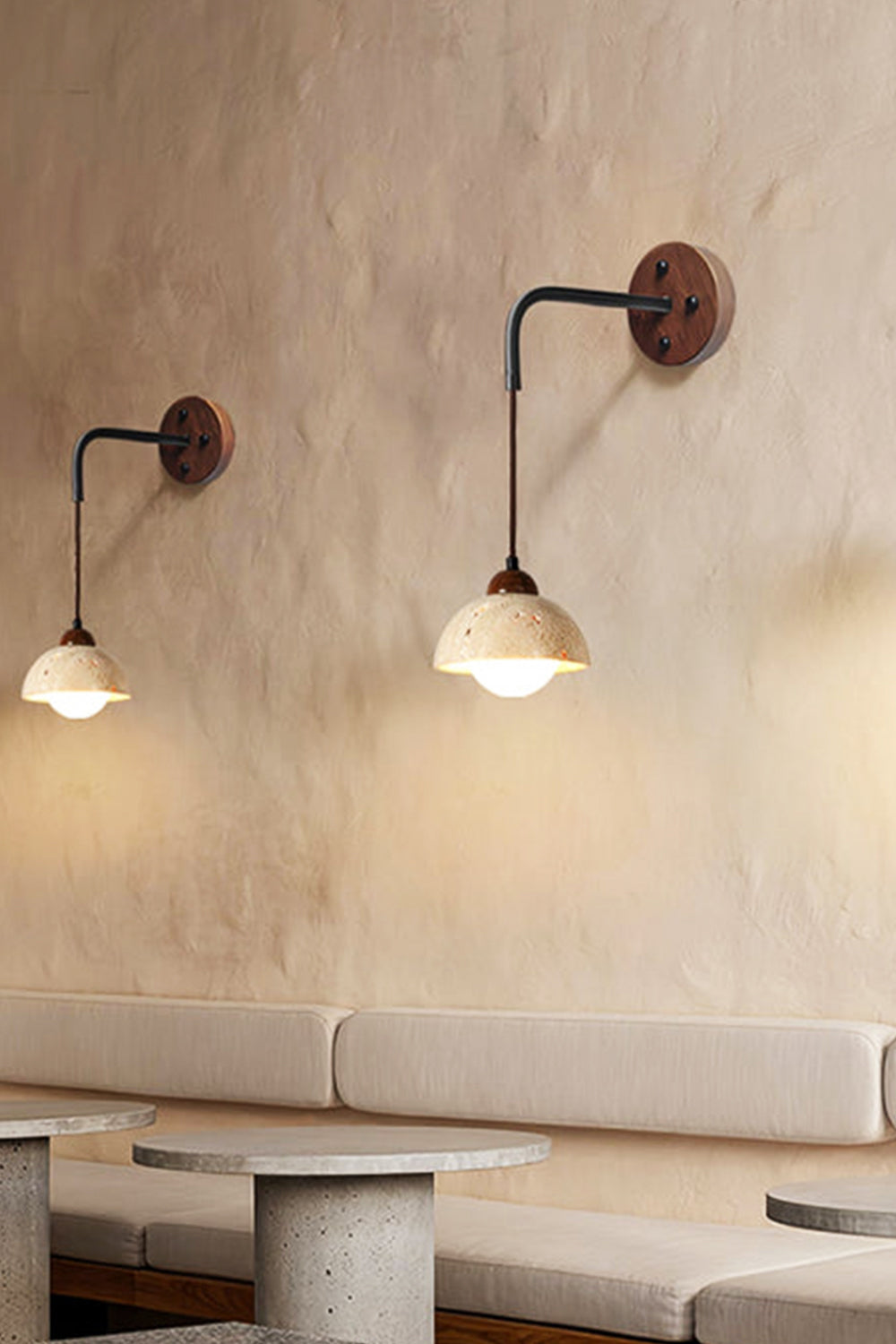 Arched Travertine Wall Light