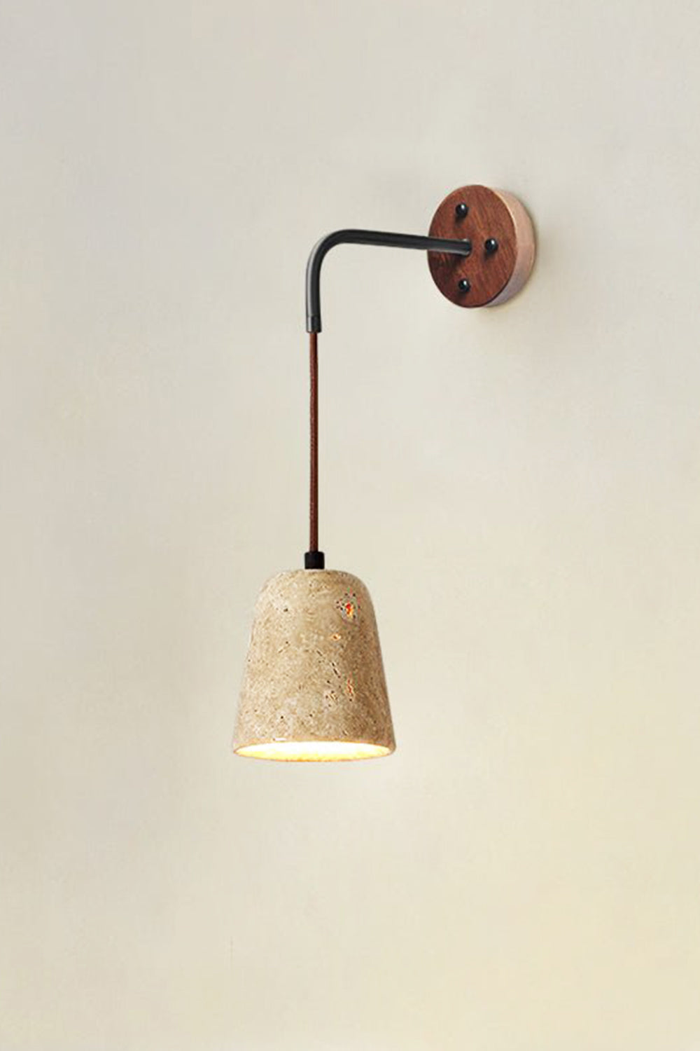 Arched Travertine Wall Light