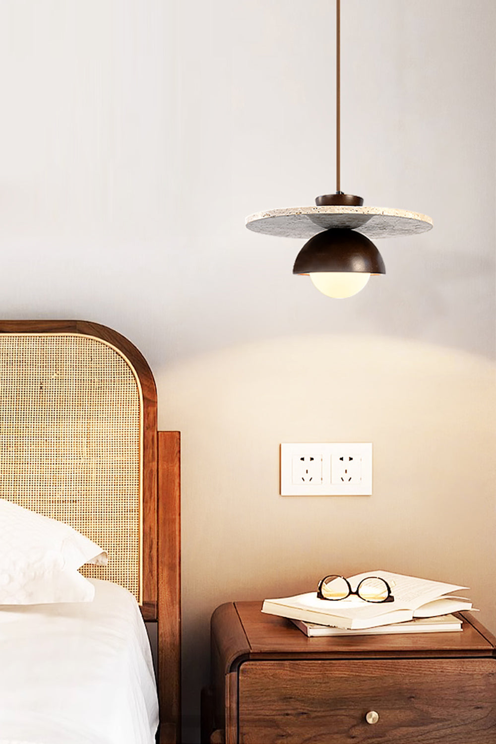 Arlo Travertine Pendant Light