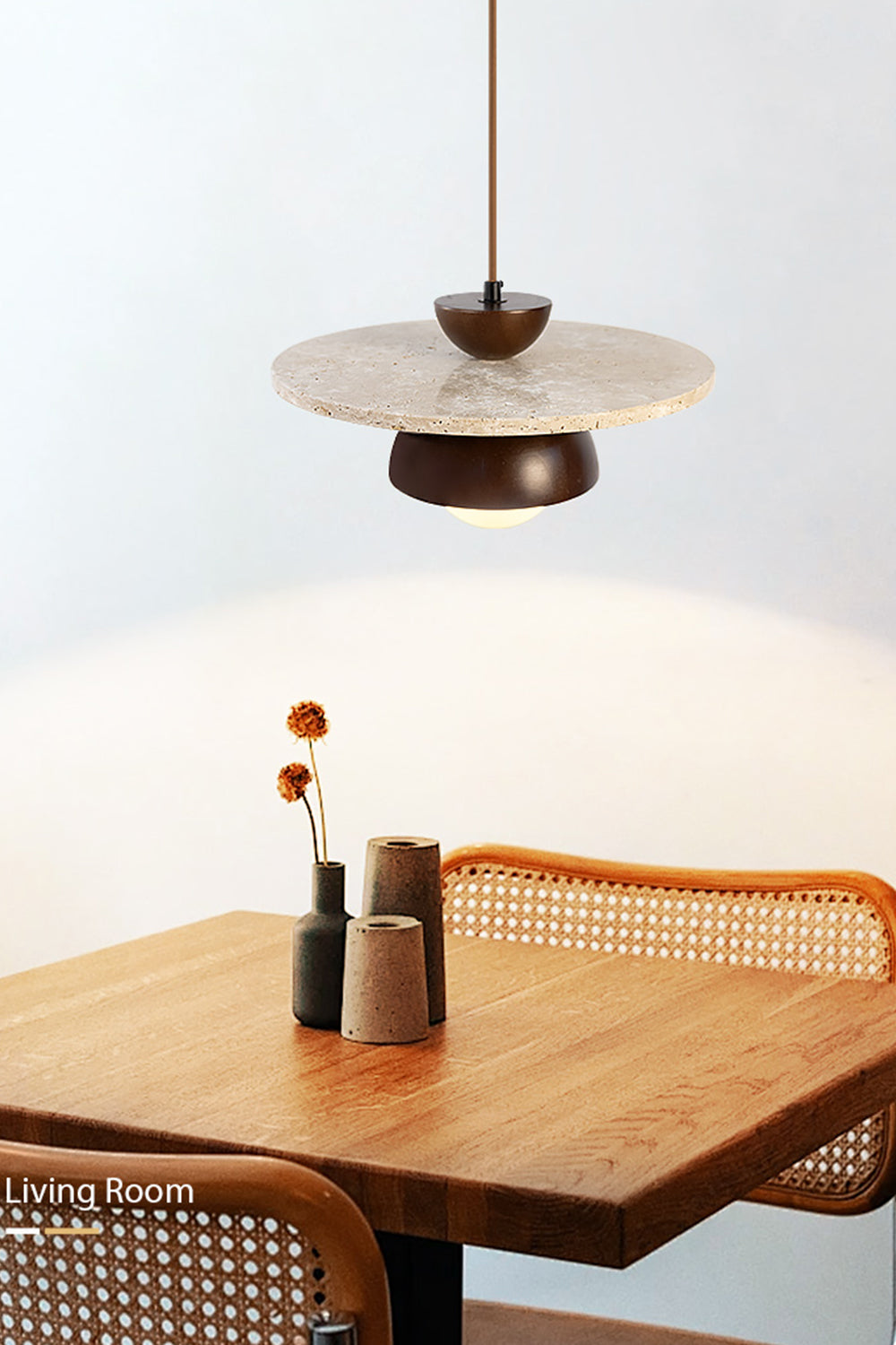 Arlo Travertine Pendant Light