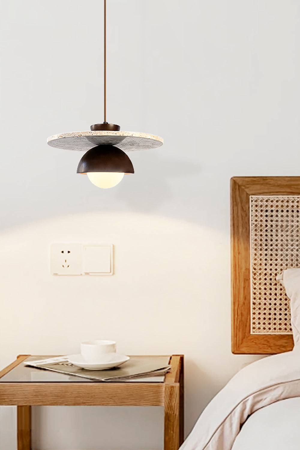 Arlo Travertine Pendant Light