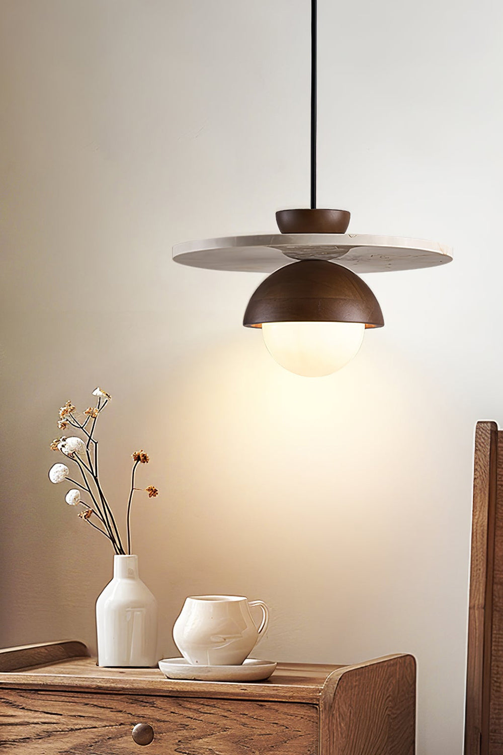 Arlo Travertine Pendant Light
