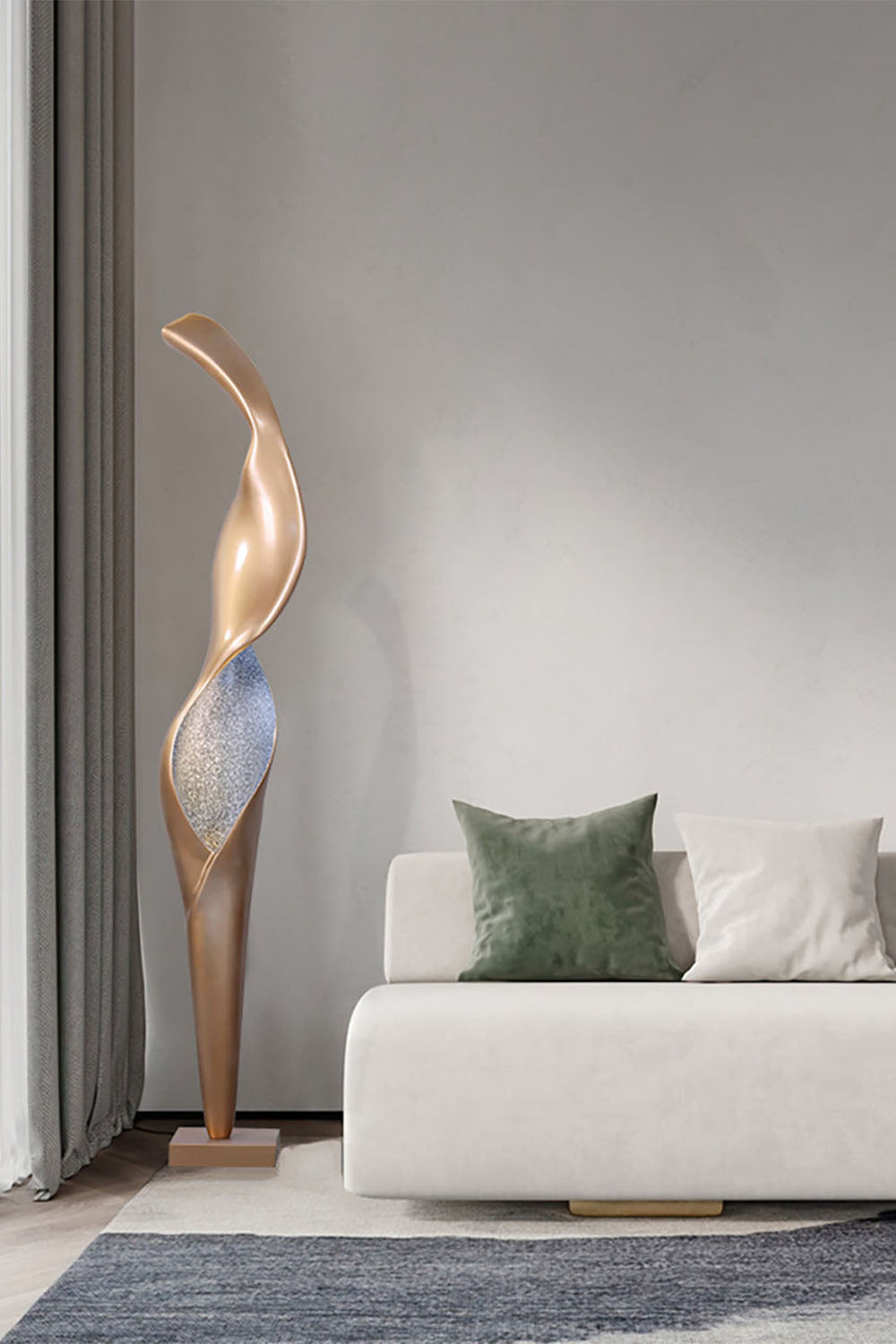 Art Torch Sculpture Floor Lamp