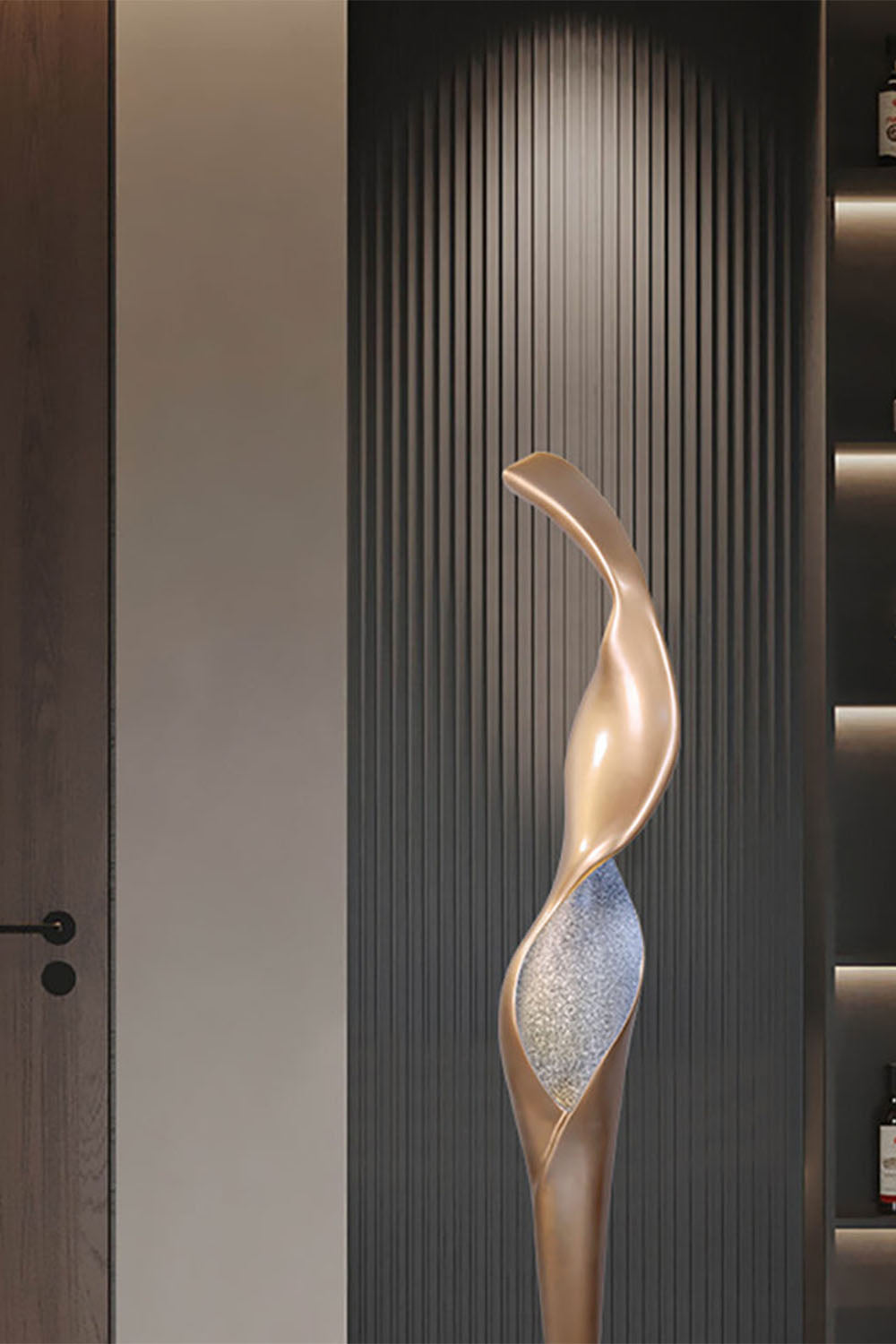 Art Torch Sculpture Floor Lamp
