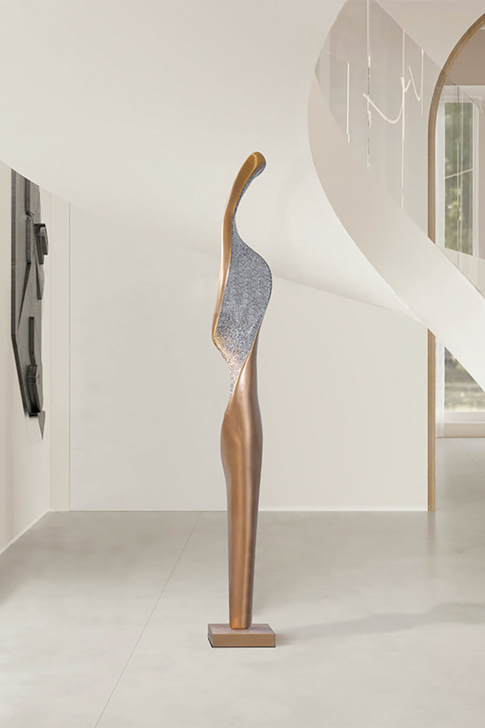 Art Torch Sculpture Floor Lamp