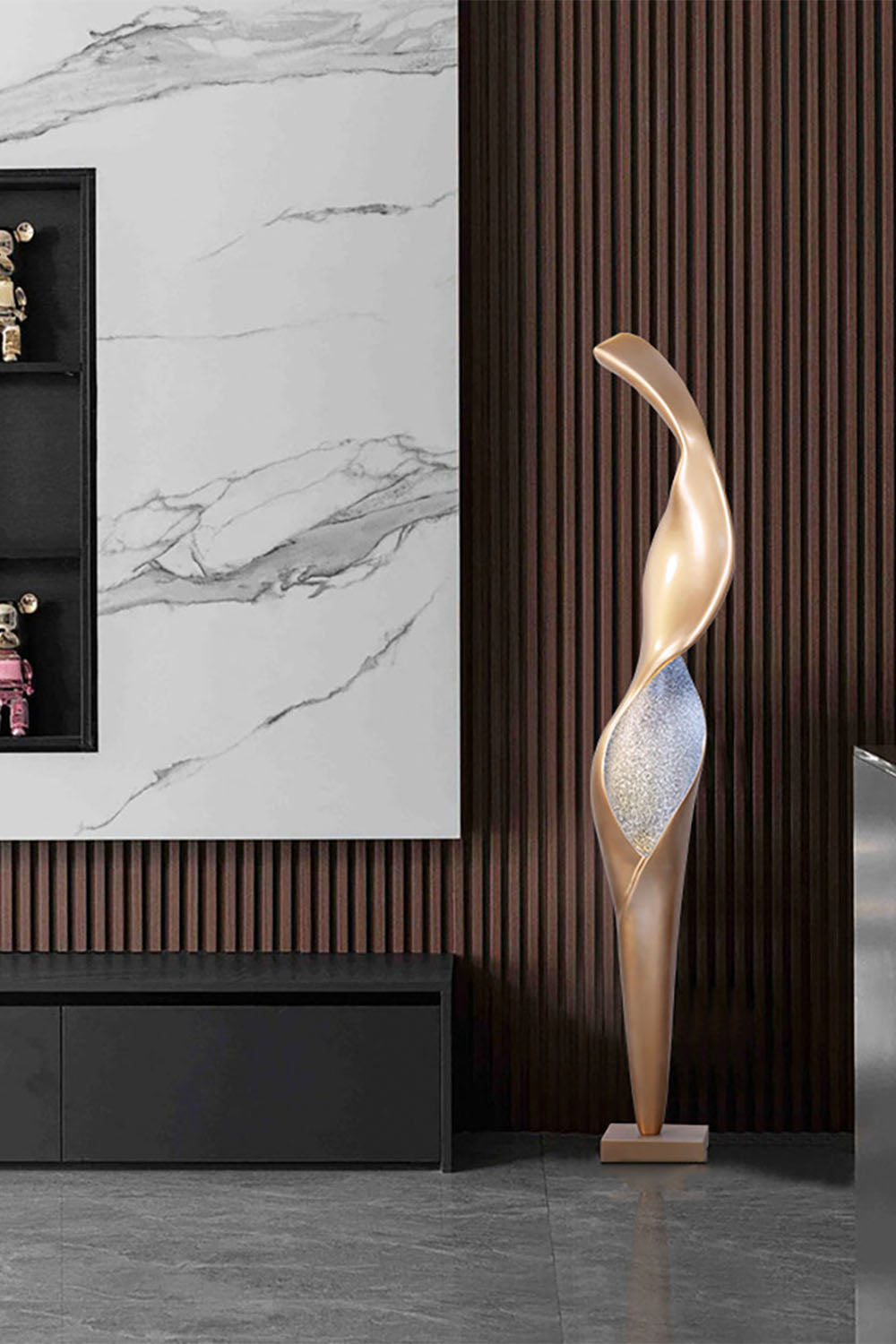 Art Torch Sculpture Floor Lamp