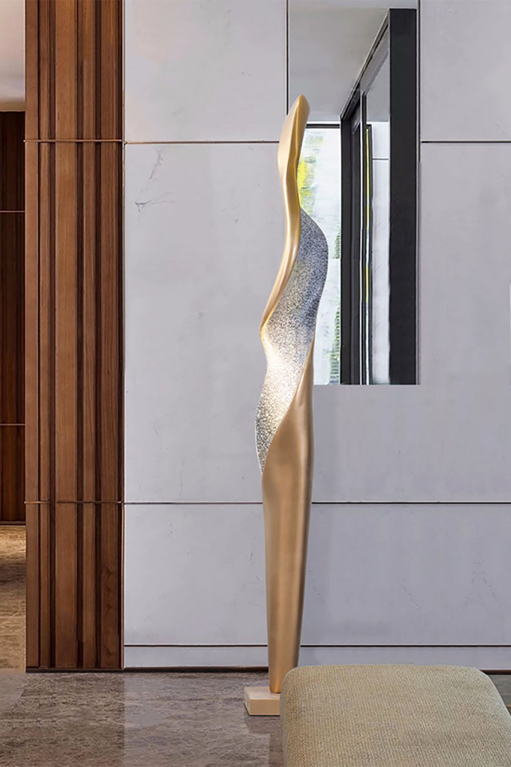 Art Torch Sculpture Floor Lamp
