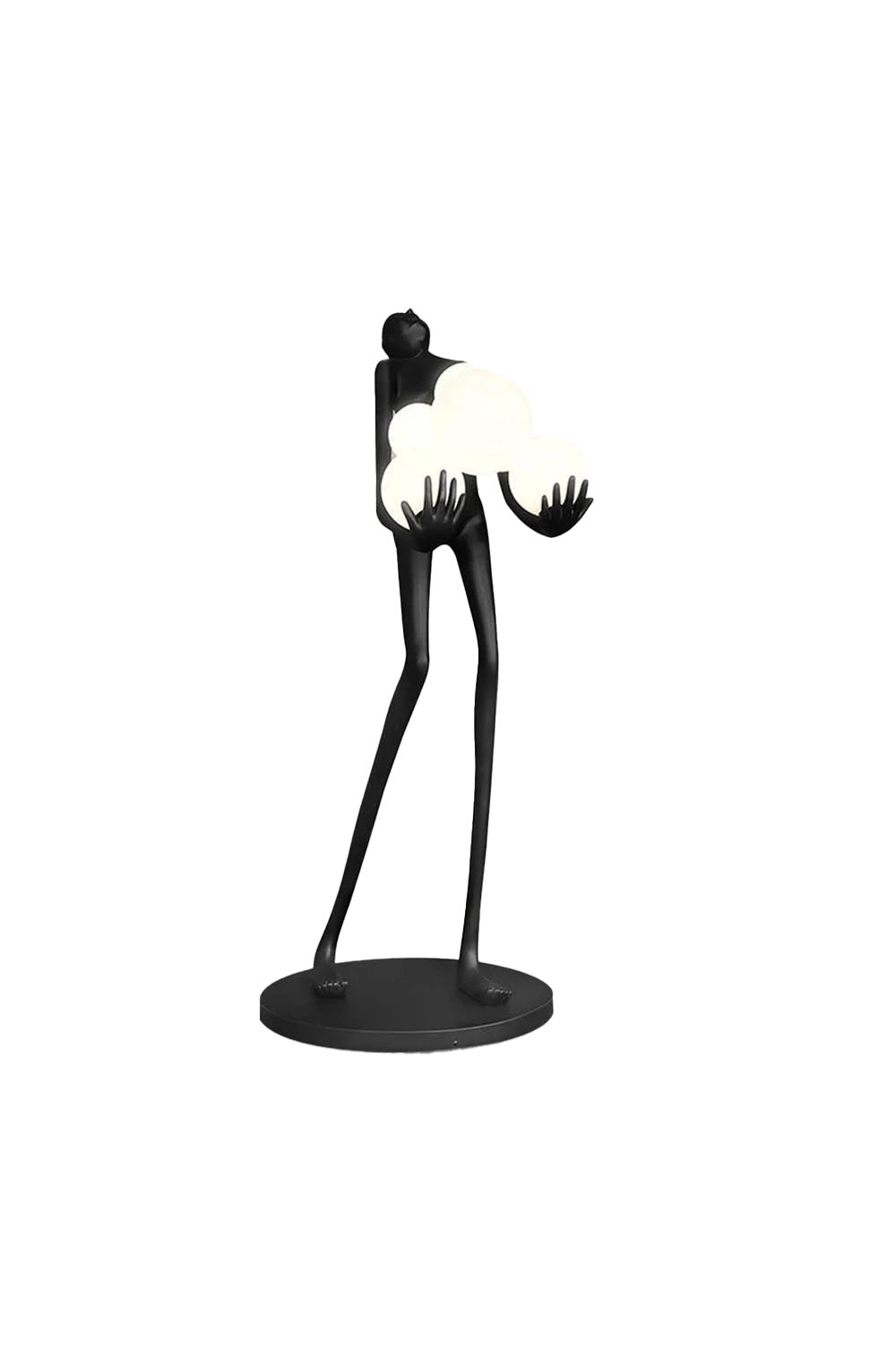 Artistic Figure Hug Floor Lamp