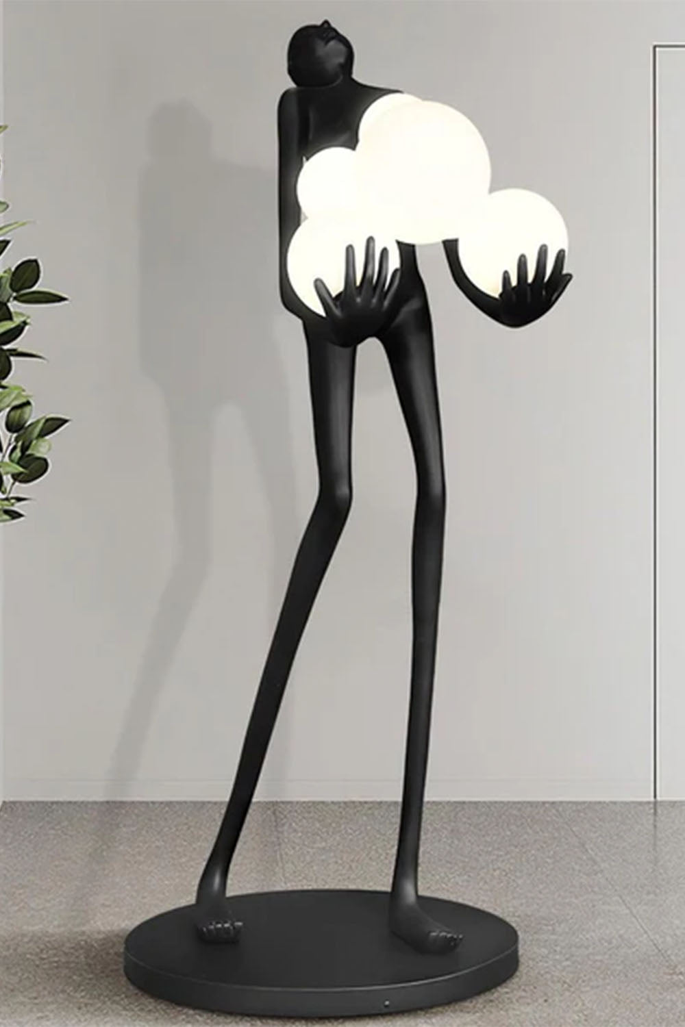 Artistic Figure Hug Floor Lamp