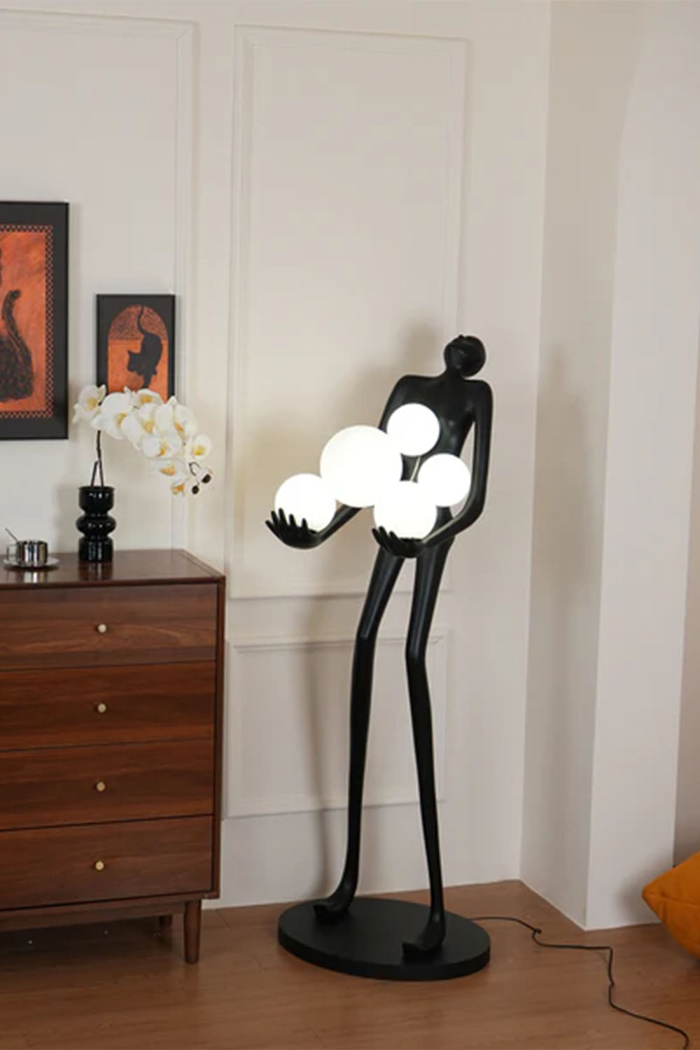 Artistic Figure Hug Floor Lamp