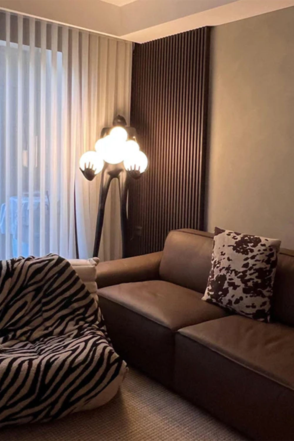 Artistic Figure Hug Floor Lamp