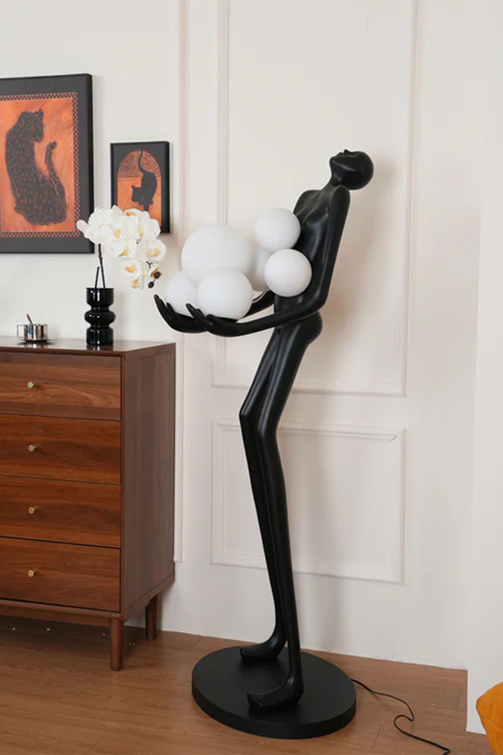 Artistic Figure Hug Floor Lamp