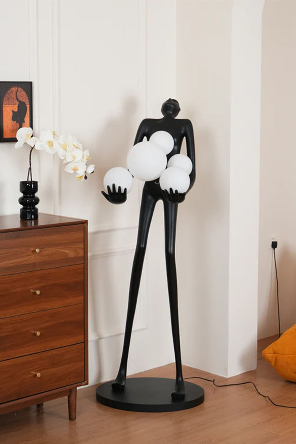 Artistic Figure Hug Floor Lamp