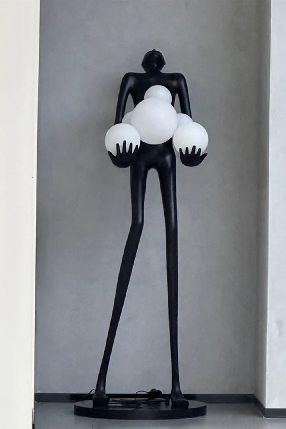 Artistic Figure Hug Floor Lamp