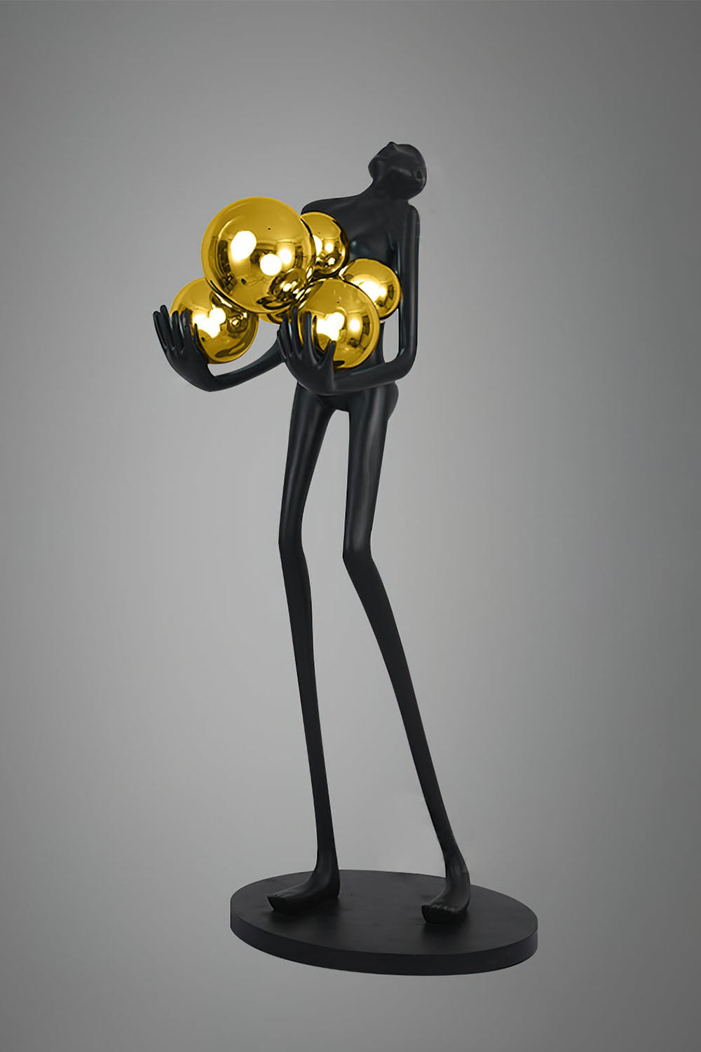 Artistic Figure Hug Floor Lamp