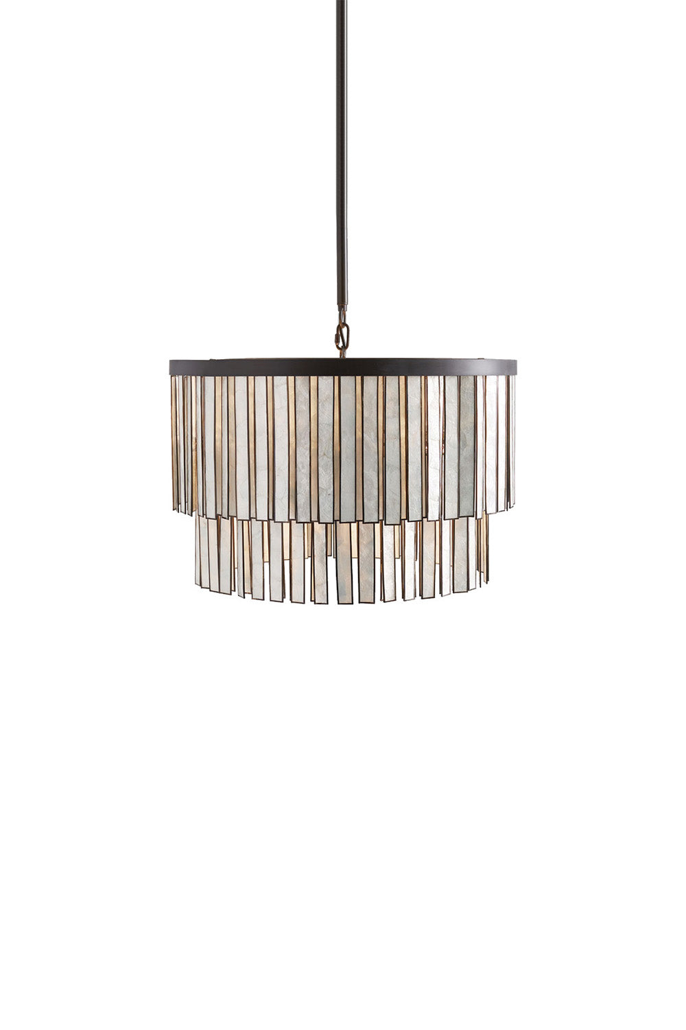 Astrid Capiz Round Chandelier