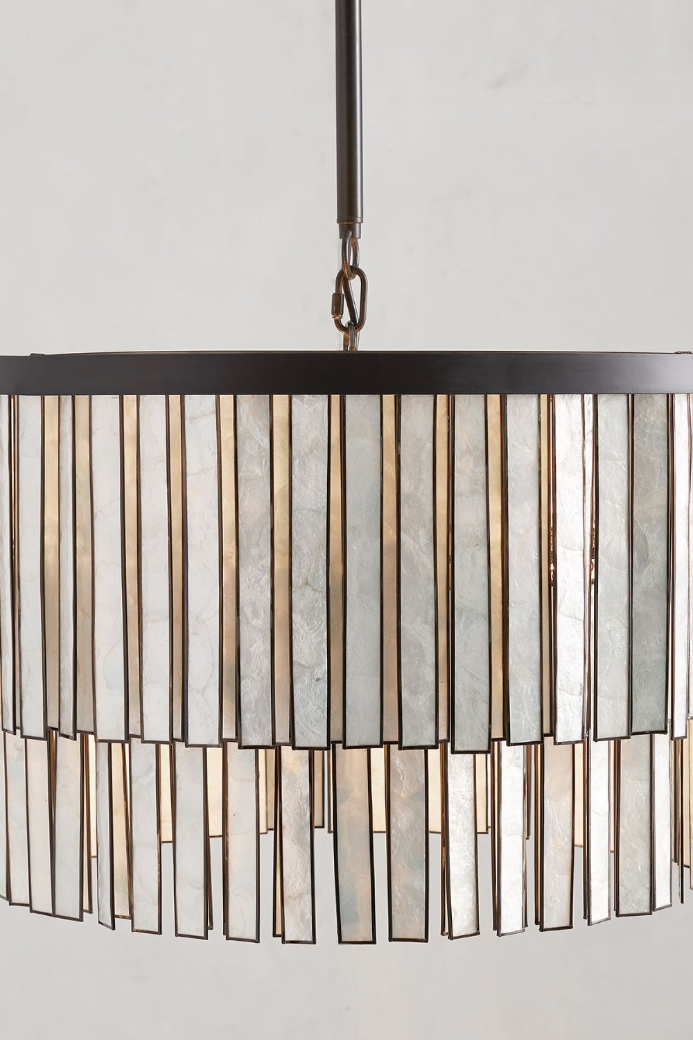 Astrid Capiz Round Chandelier - SamuLighting