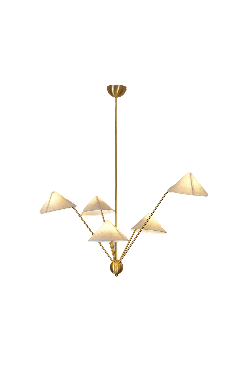 Asymmetrical 5-head Chandelier
