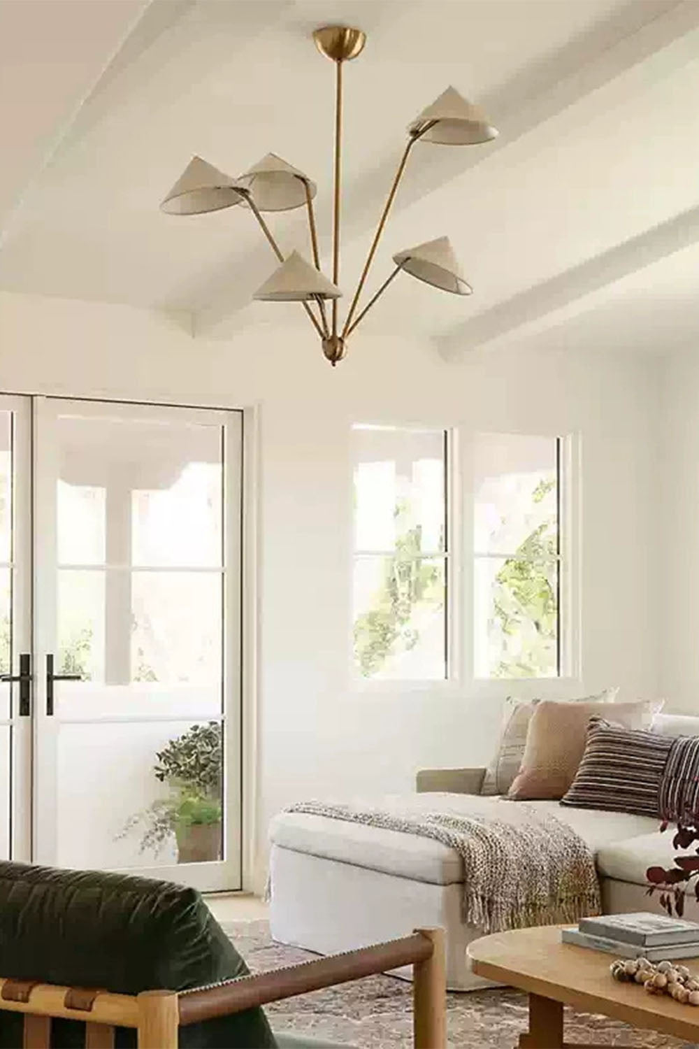 Asymmetrical 5-head Chandelier