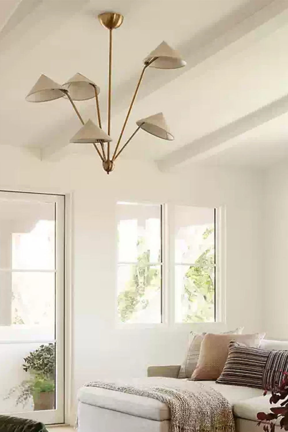 Asymmetrical 5-head Chandelier