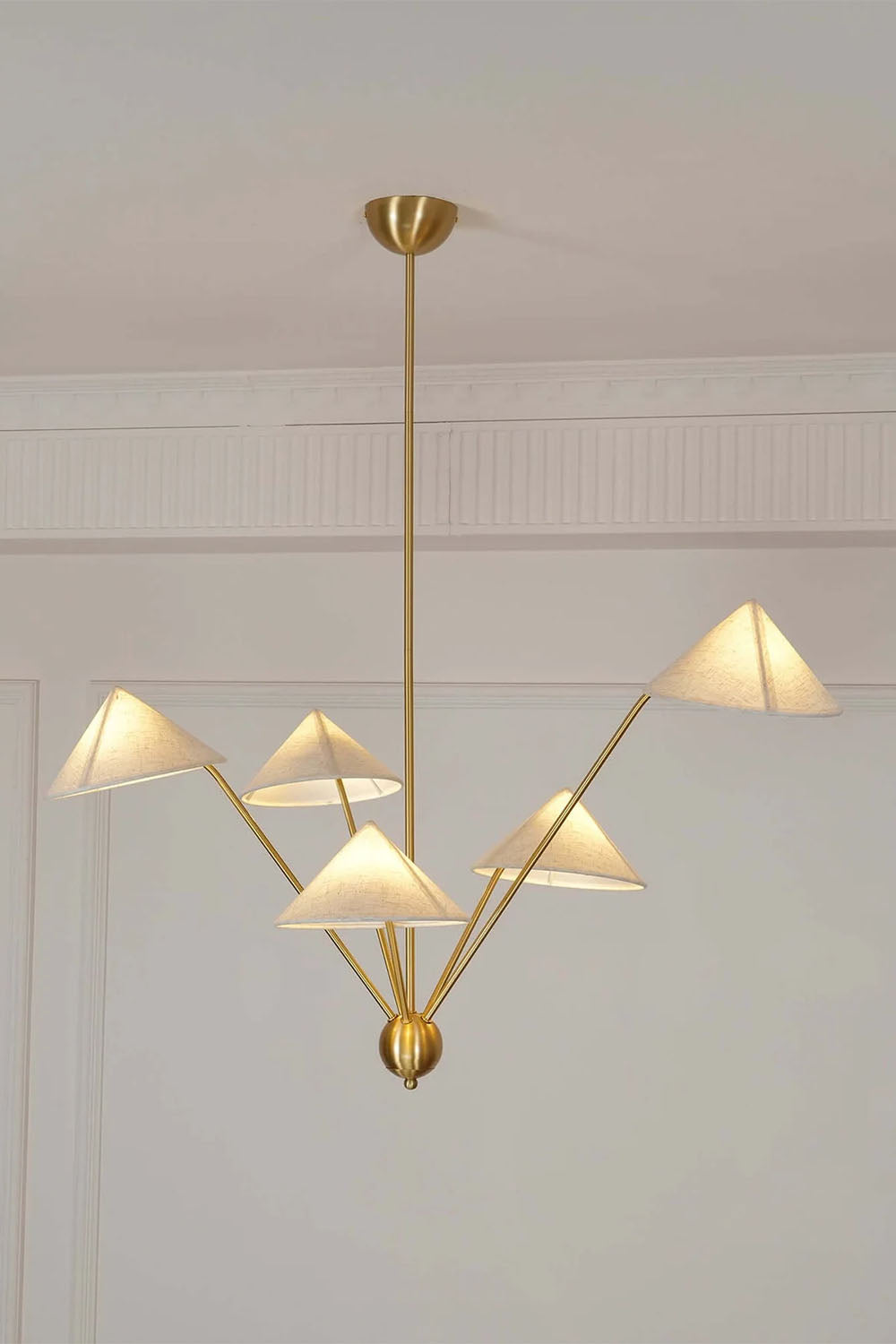 Asymmetrical 5-head Chandelier