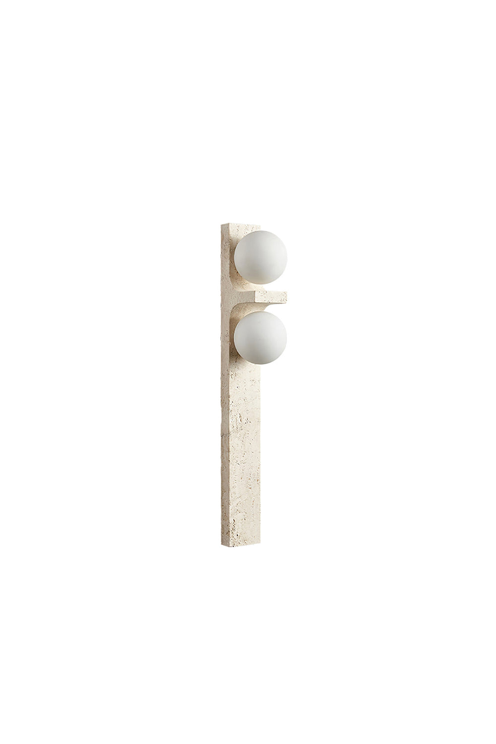 Asymmetrical Travertine Wall Sconce
