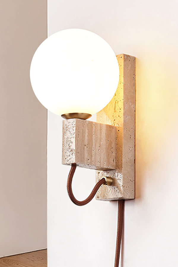 Atlas Globe Wall Sconce