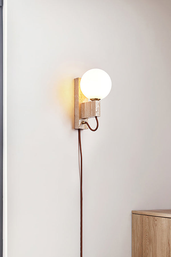 Atlas Globe Wall Sconce