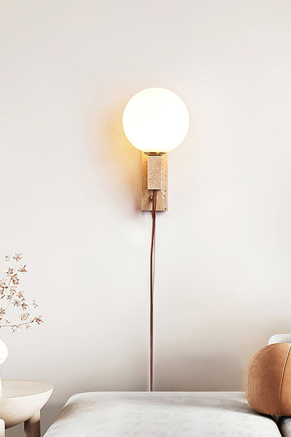 Atlas Globe Wall Sconce